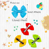2PCS Dog Hair Bows Cute Bowknot Clips for Puppies & Kittens